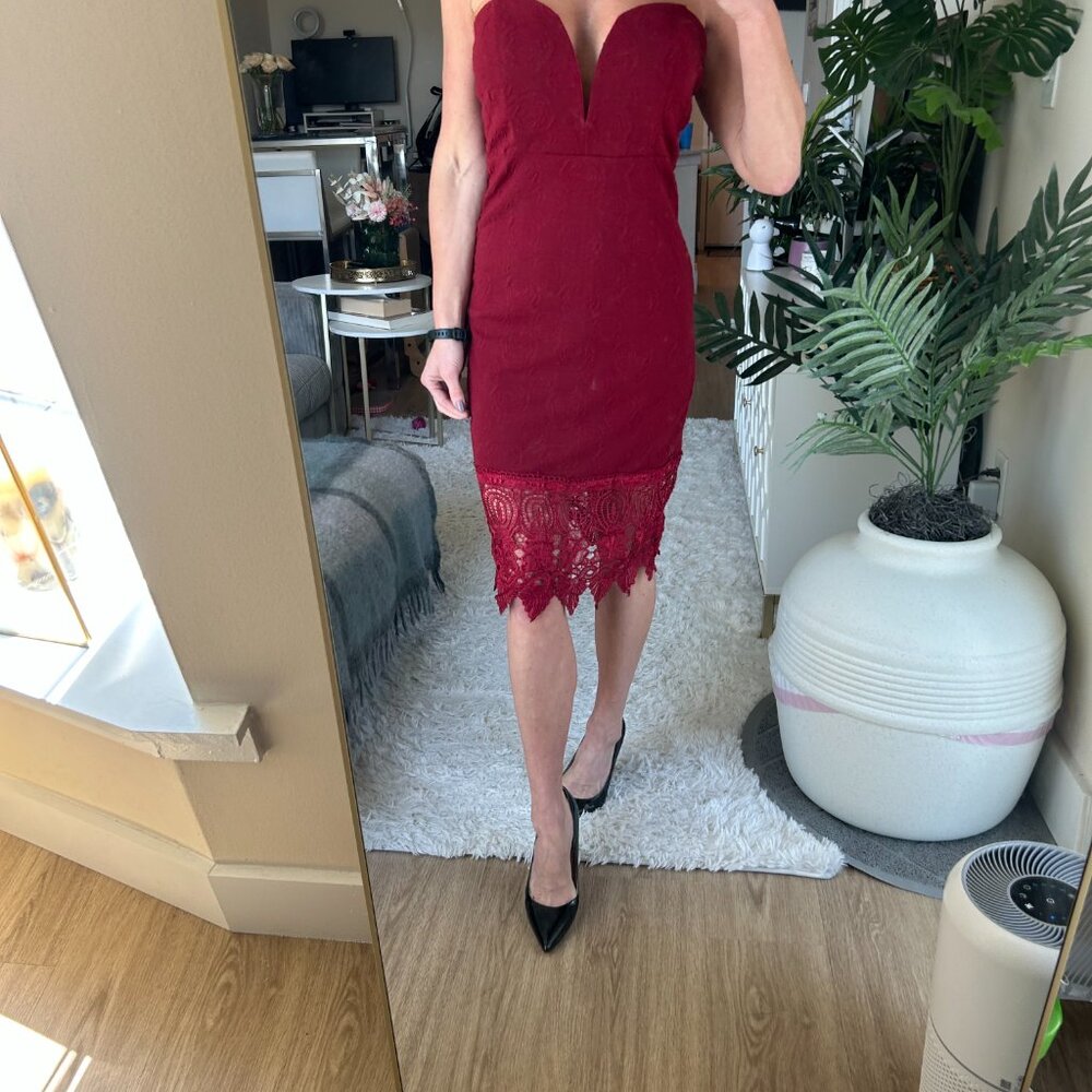NWT Red Strapless Dress from Napa Valley Boutique